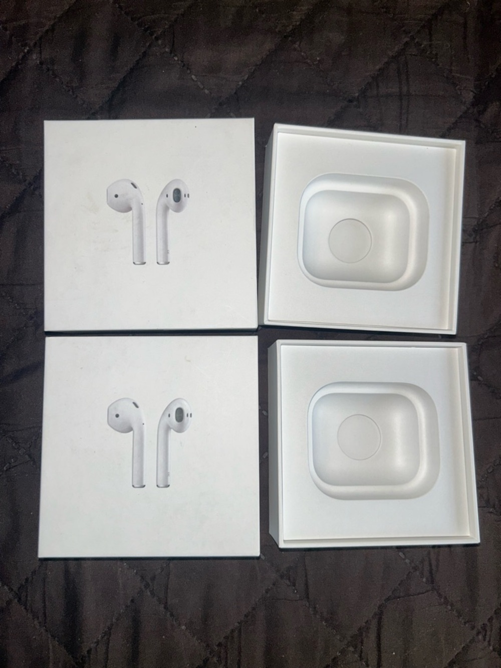 Apple White Earbuds Packaging Set with Inner Trays